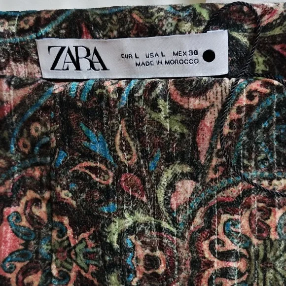 Zara Multicolor Paisley Mini Skirt - Picture 3 of 4
